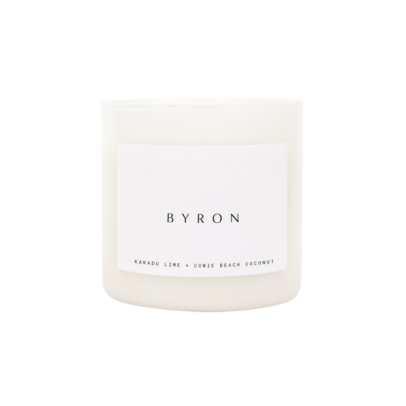 SUNNYLiFE Small Scented Candle Byron - White
