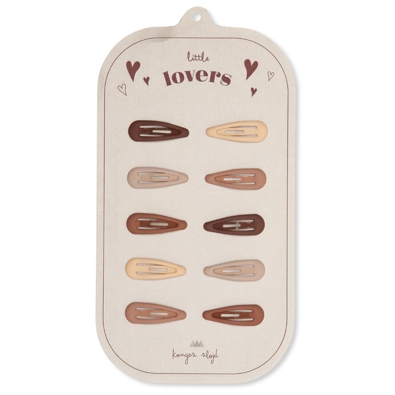 Konges Sljd 10 Pack Mini Hair Clips Drop - Rosie Shades