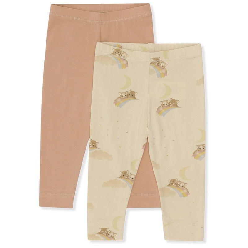 Konges Sljd 2 Pack Basic Leggings Rainbow Kitty