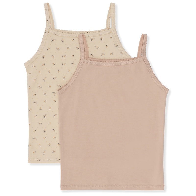 Konges Sljd 2 Pack Basic Strap Top Petales