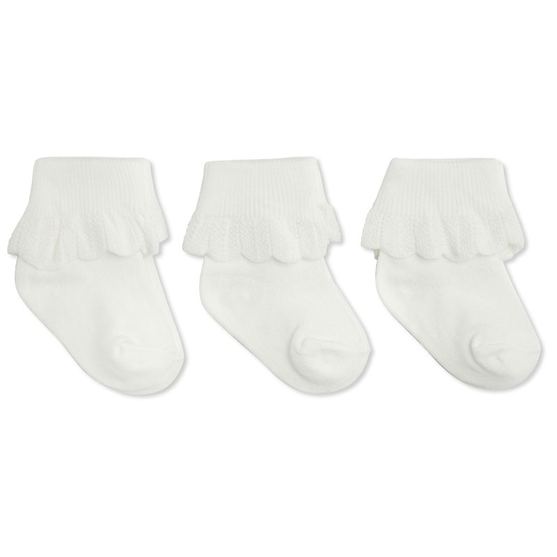 Konges Sljd 3 Pack Lace Socks Optic White