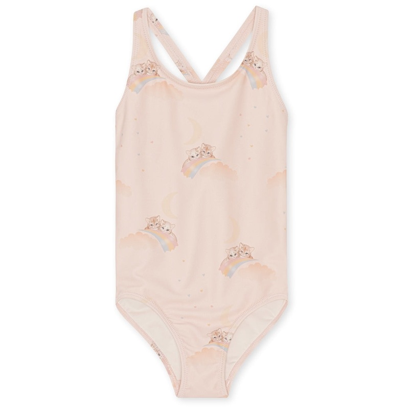 Konges Sljd Moule Basic Swimsuit Rainbow Kitty