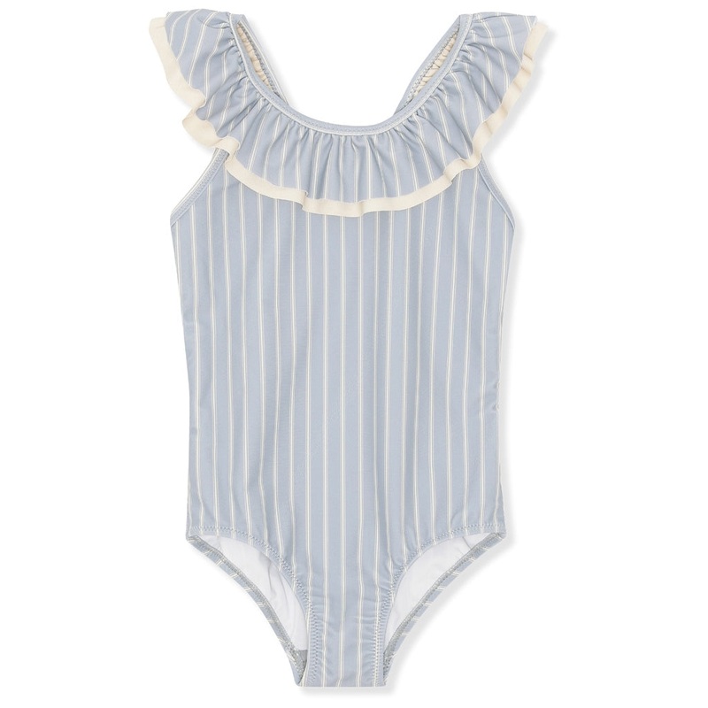 Konges Sljd Moule Frill Swimsuit Sailor Stripe