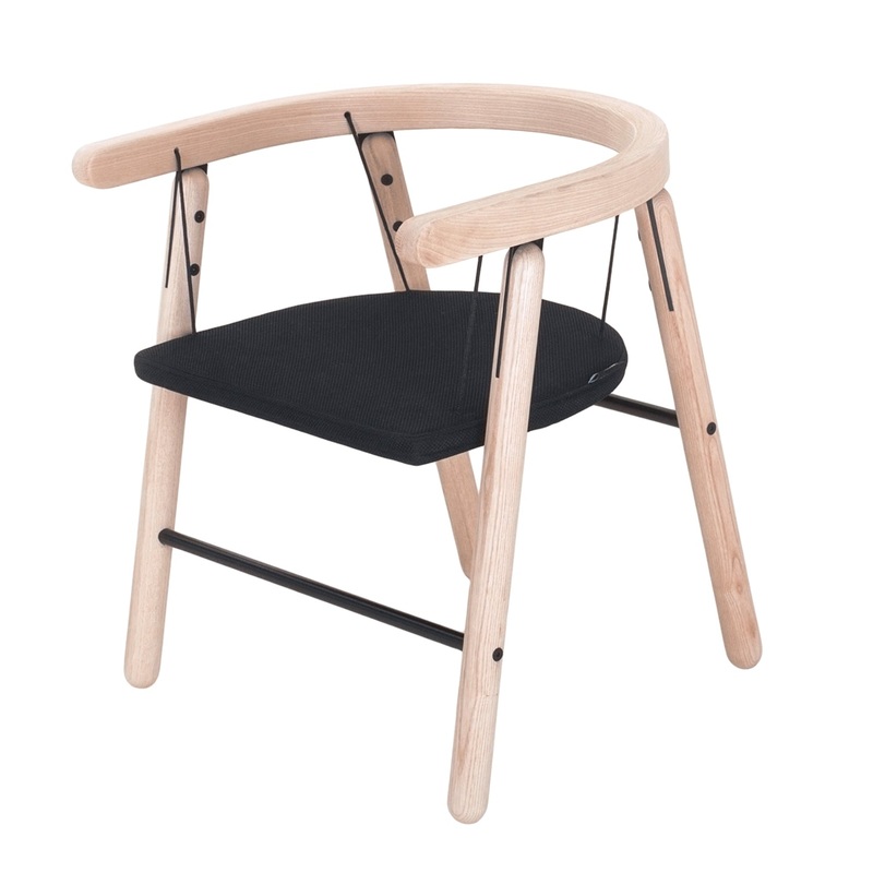 Tink Things Ika Swing Chair - Natrual Wood - Small - 48x43x54cm
