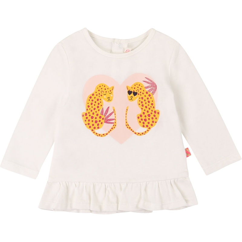 Billieblush T-Shirt Fall 1 Tiger Couple Ivory