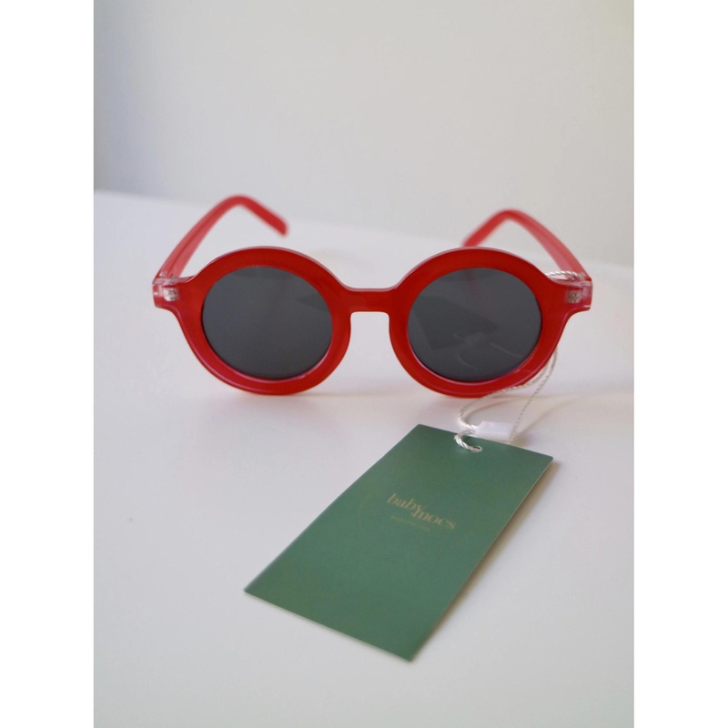 BabyMocs Children Sunnies Signature Round Red