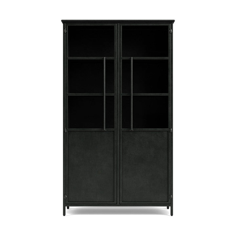 BePureHome Exhibit Cabinet Metal Black