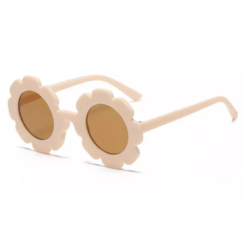 My Little Sunnies Round Flower Sunglasses Sand