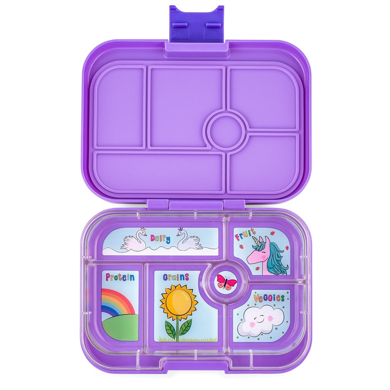 Yumbox Original 6-Compartment Lunch Box - Dreamy Purple Unicorn