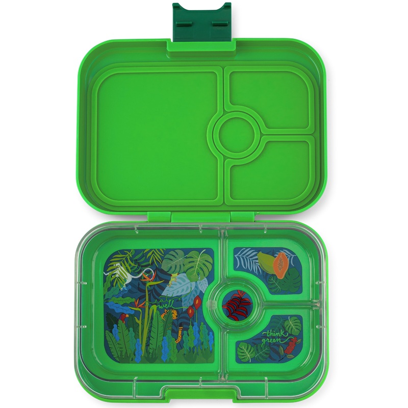 Yumbox Panino 4-Compartment Lunch Box - Bamboo Green Jungle