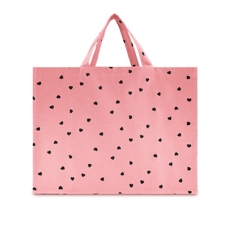 Rose in April Cotton Bag Print Print Heart Red