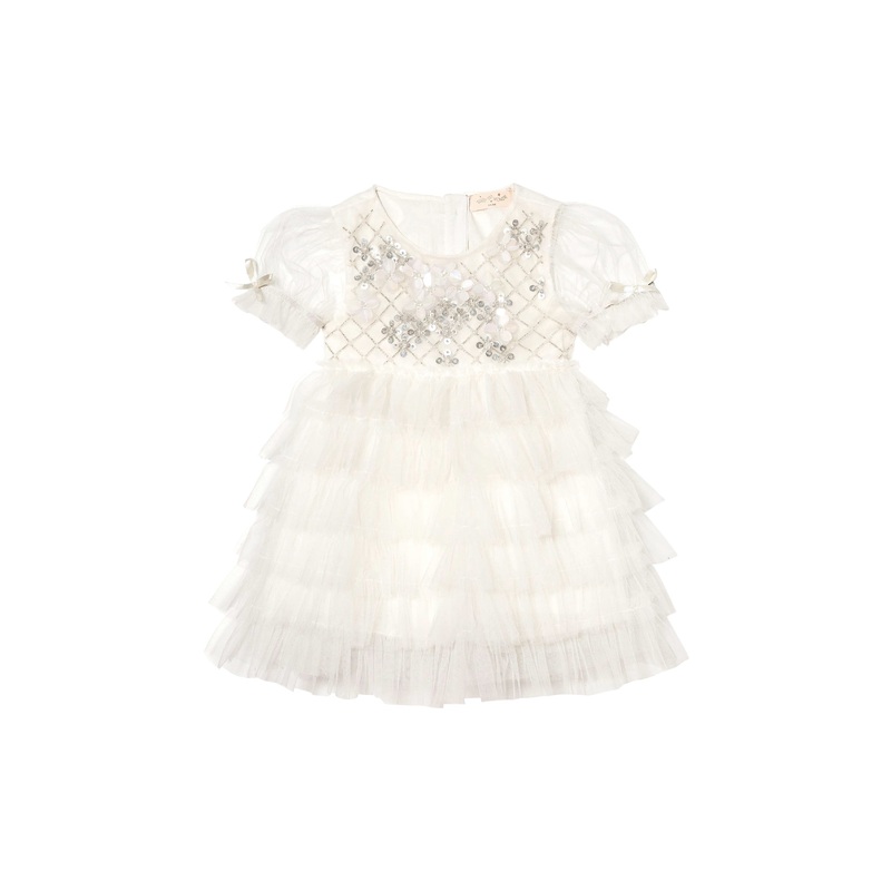 Tutu du Monde Bebe-Chelsea Tulle Dress Milk