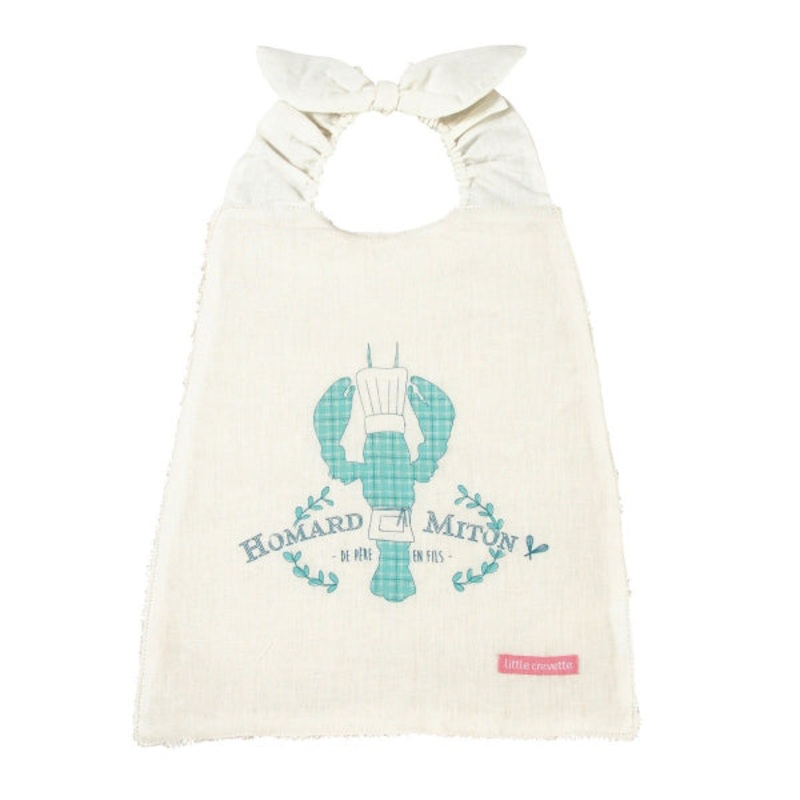 Little Crevette Elasticated Bib Homard Miton