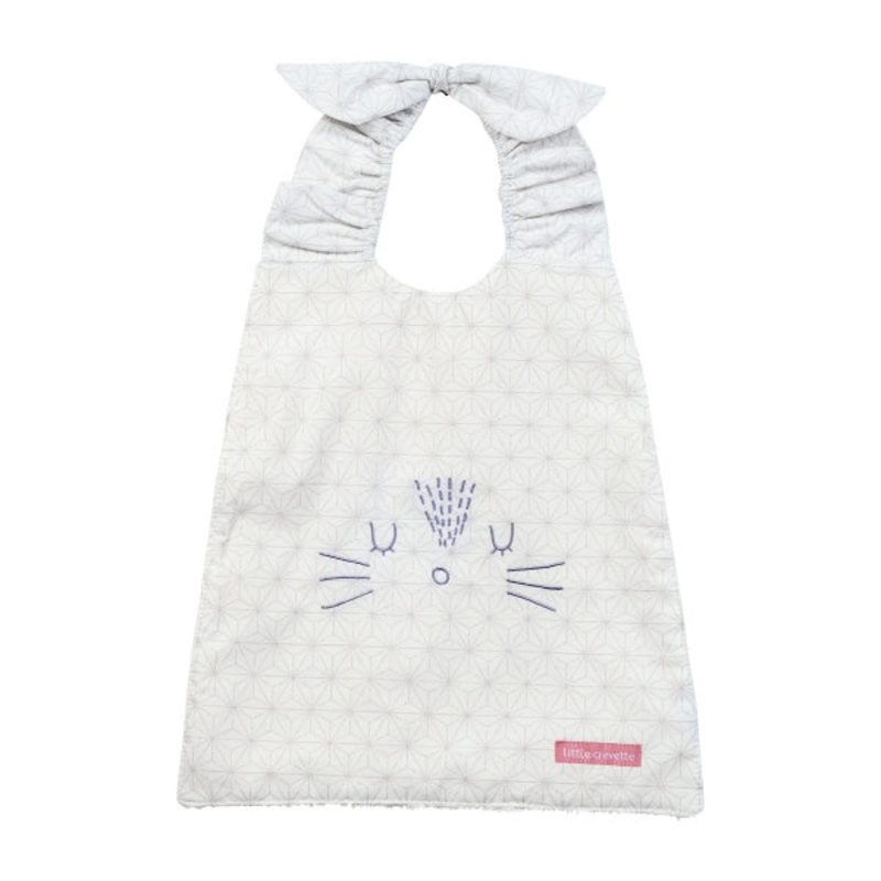 Little Crevette Elasticated Bib Pompom