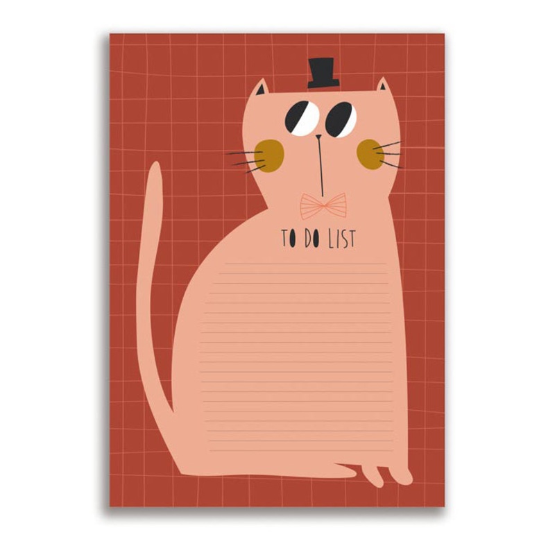 StudioLoco Cat To Do List/Notepad 50 Sheets