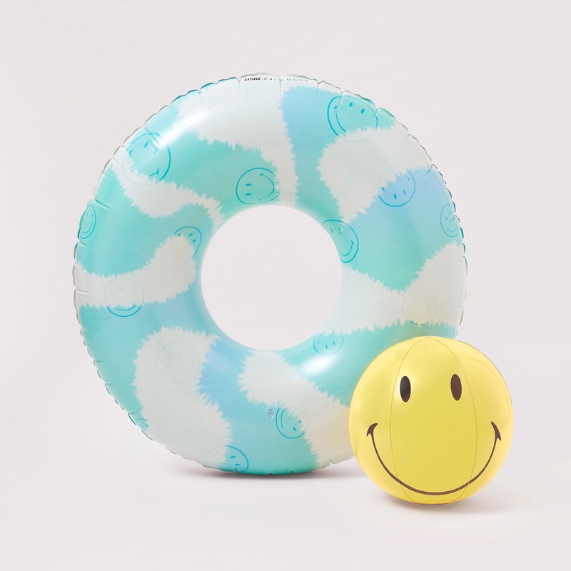 SUNNYLiFE Pool Ring & Ball Smiley