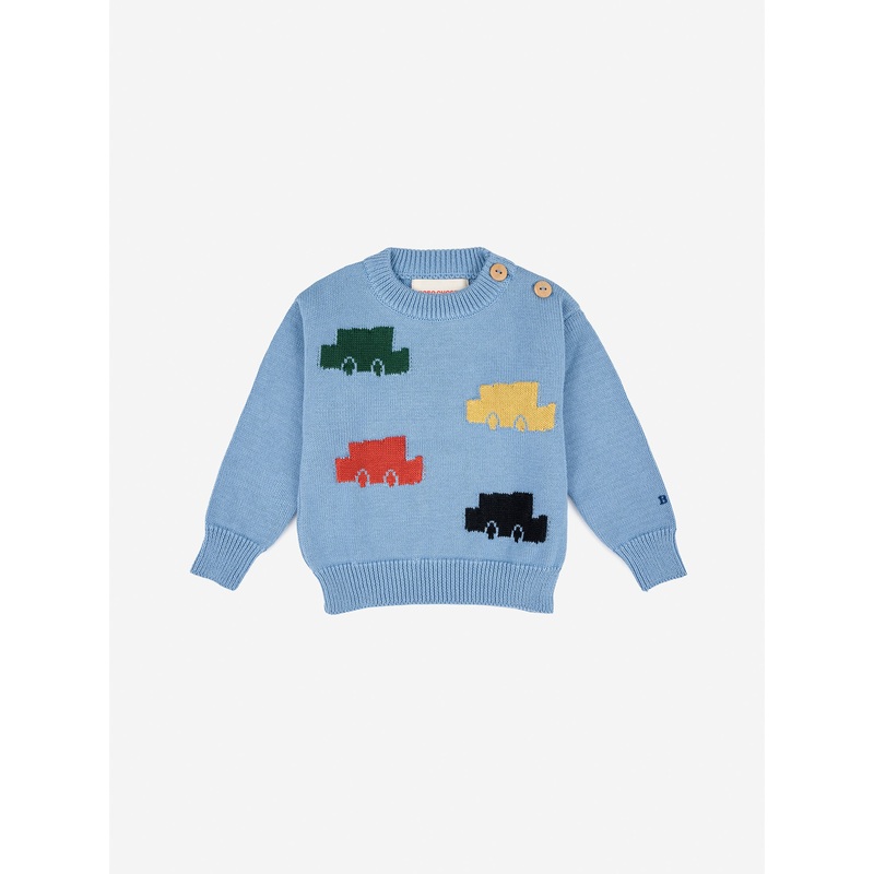 Bobo Choses Color Cars Intarsia Jumper