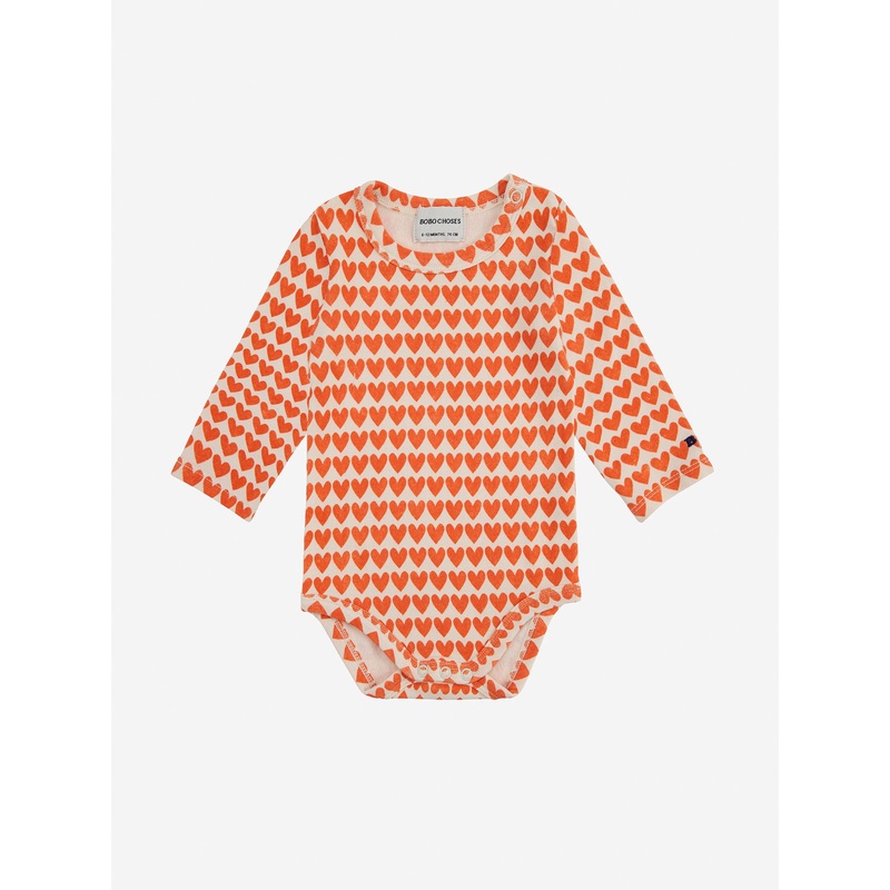Bobo Choses Hearts All Over Long Sleeve Body