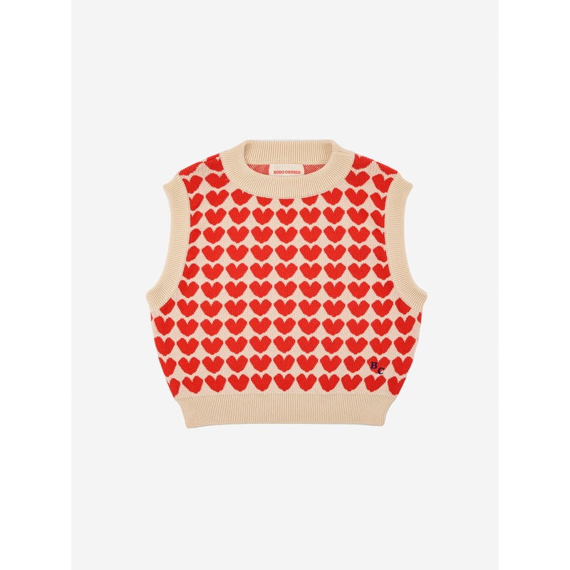Bobo Choses Hearts Jacquard Jumper