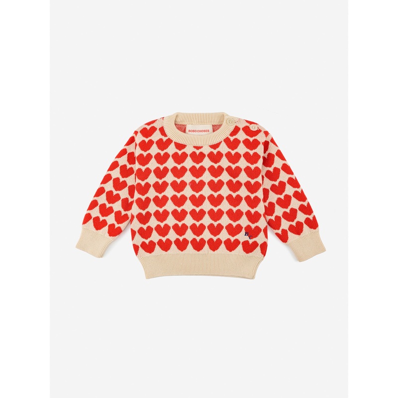 Bobo Choses Hearts Jumper