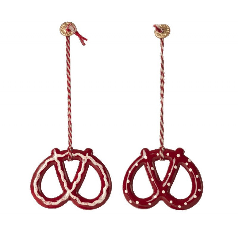 Maileg Metal Ornament, Pretzel (1pc)