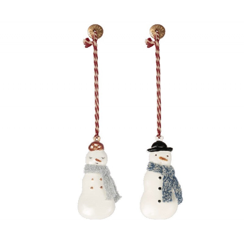 Maileg Metal Ornament, Snowman (1pc)