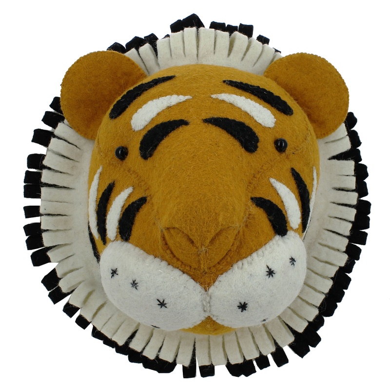 Fiona Walker England Double Ruff Tiger Head Original