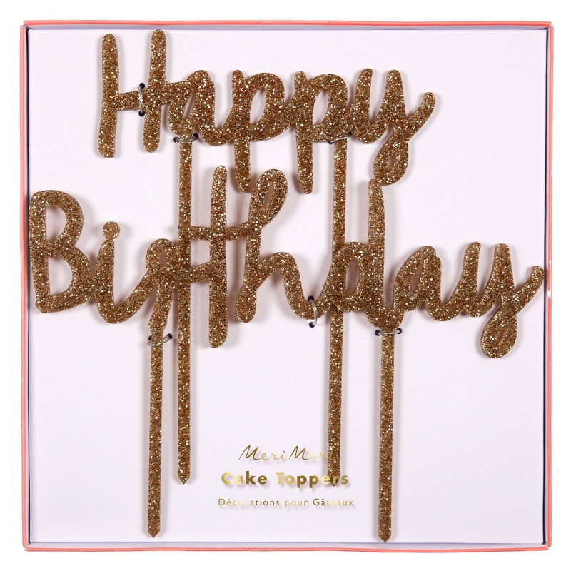 HB Gold Acrylic Toppers
