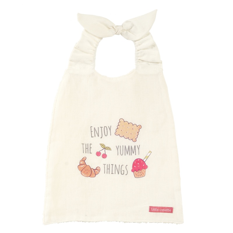 Little Crevette Elasticated Bib Yummy
