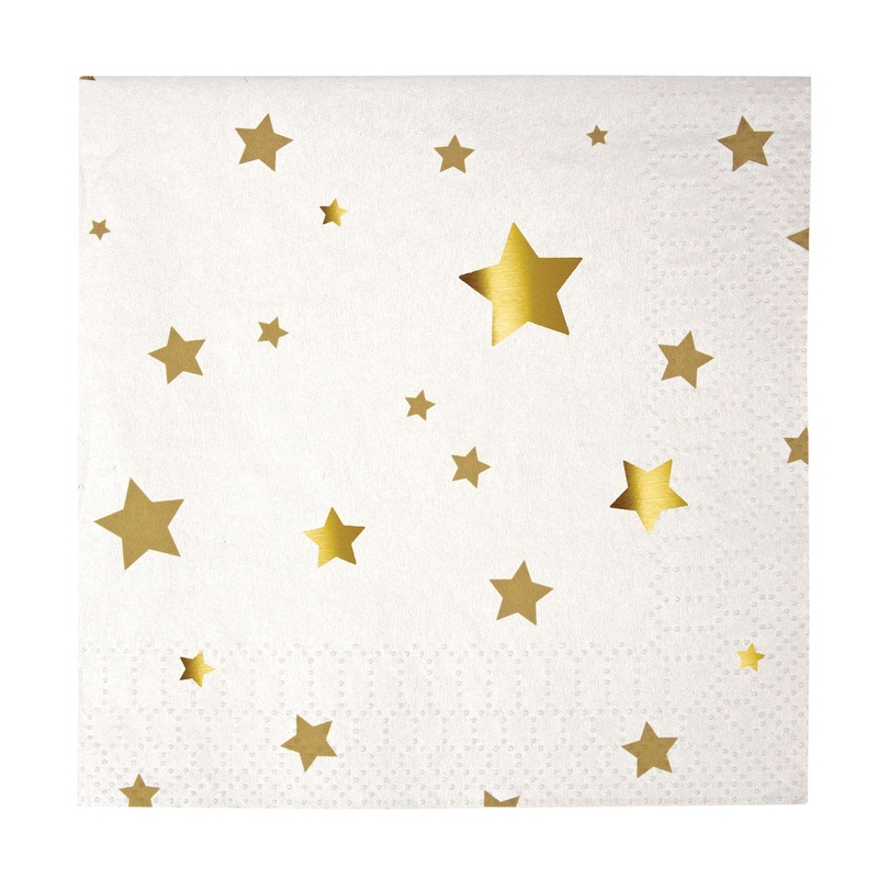 Napkin Toot Sweet Gold Sml