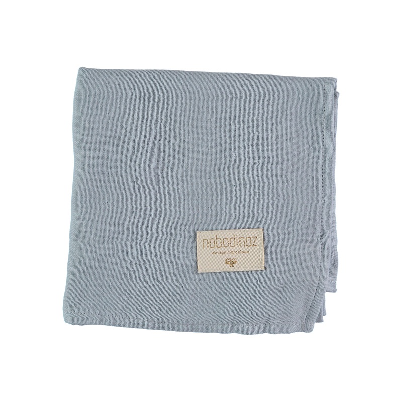 nobodinoz Swaddle Baby Love Riviera Blue