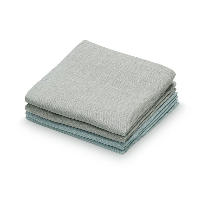 Cam Cam Copenhagen Muslin Washcloth Mix Petrol/Grey
