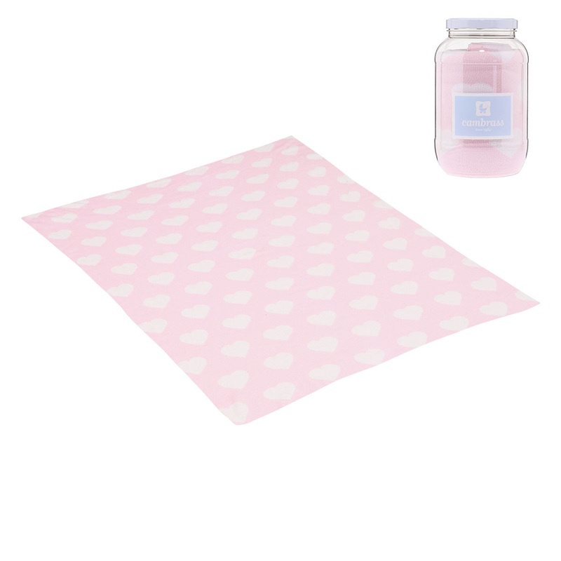 Cambrass Blanket Cotton Love 1663 Pink