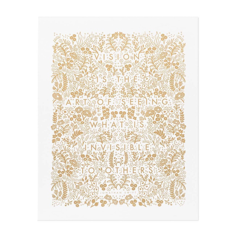Rifle Paper Co Art of Seeing Print White