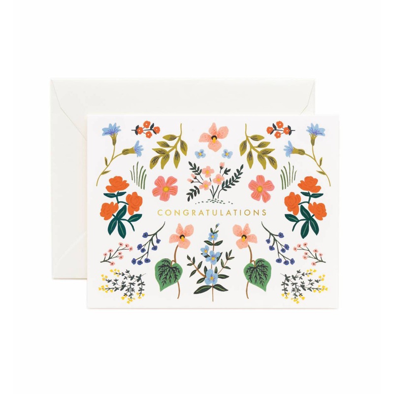Rifle Paper Co Wildwood Congrats Card