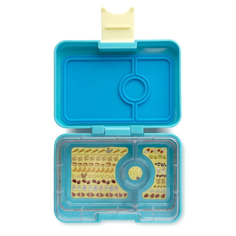 Yumbox Mini Snack Cannes Blue 3 Compartment Lunch Box