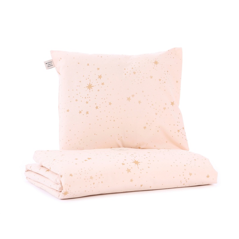 nobodinoz Duvet Cover Himalaya Single Gold Stella/Dream Pink