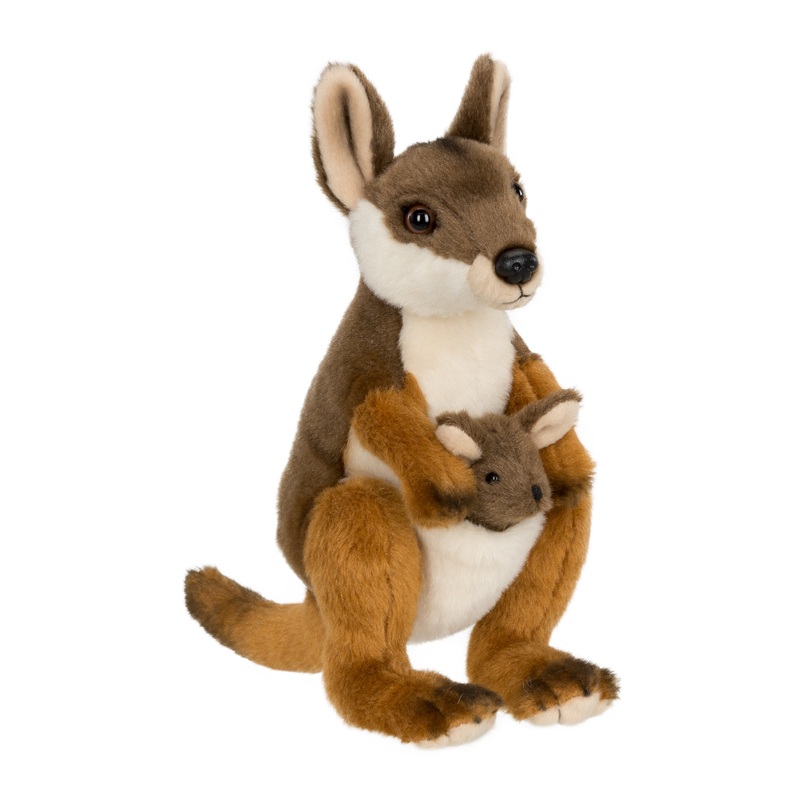 WWF Wallaby with Joey - 19cm