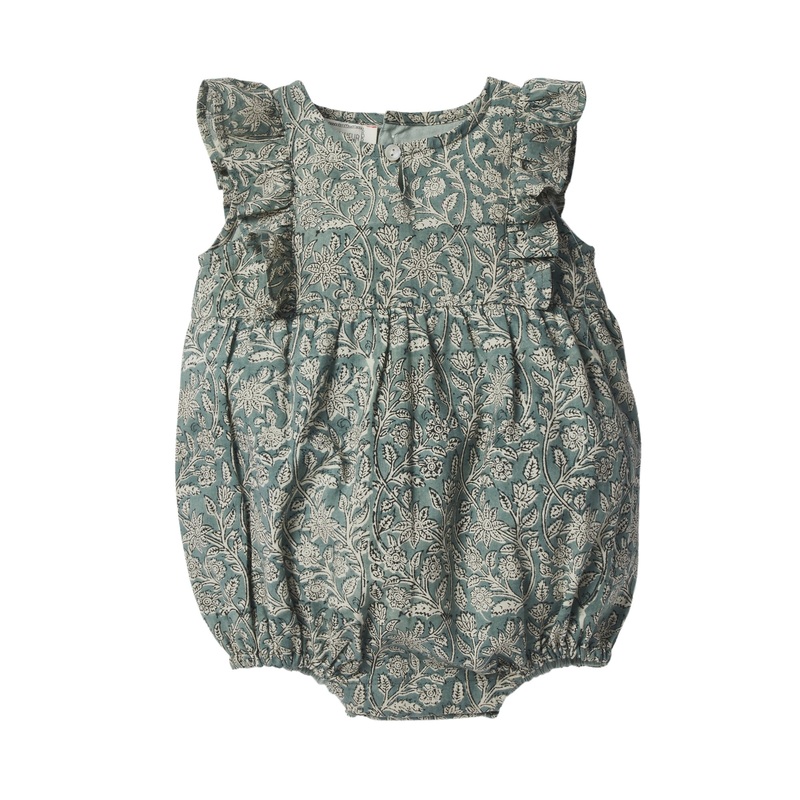 Bonheur du Jour Paris Baby BB Overall Blue Green