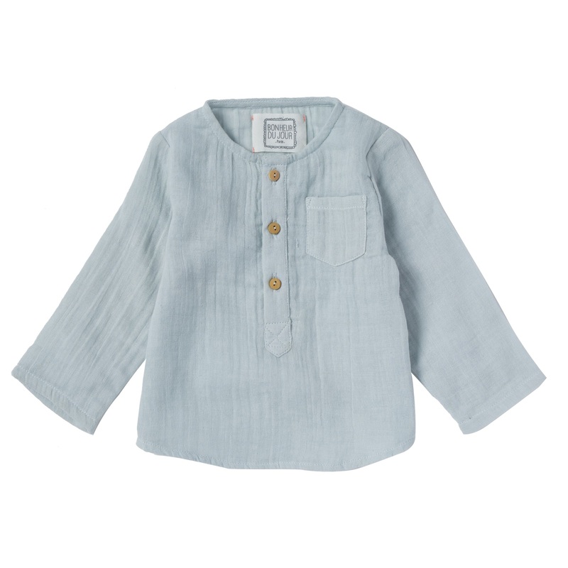 Bonheur du Jour Paris Baby+Boy Boys Shirt Ice Blue