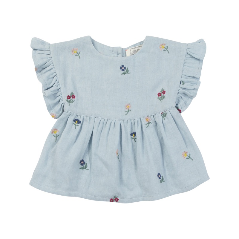 Bonheur du Jour Paris Baby+Girl Blouse Blue
