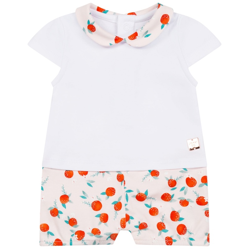 Carrment Beau Short All In One Spring 1 Newborn Pink White