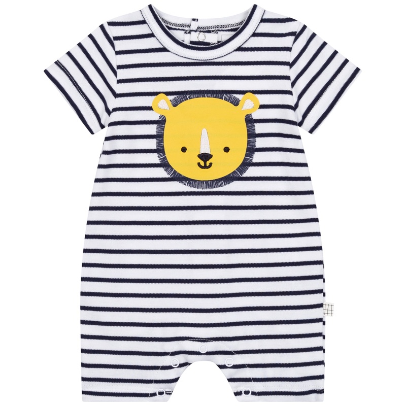 Carrment Beau Short All In One Spring 1 Newborn White Blue