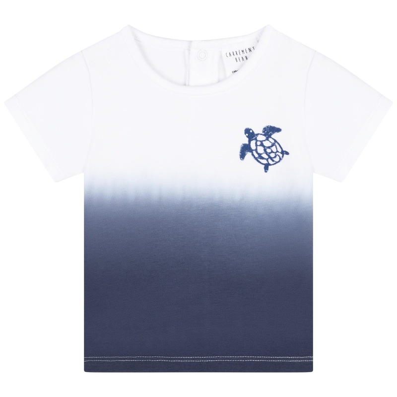 Carrment Beau Short Sleeves Tee Shirt Summer Infant White Blue
