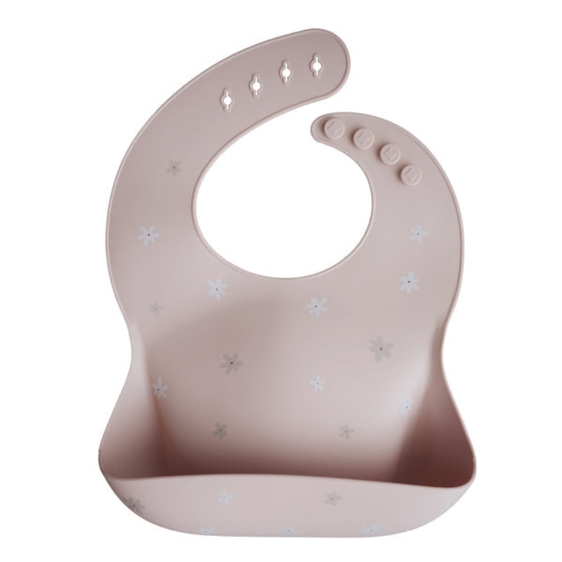 Mushie Silicone Baby Bib Daisy