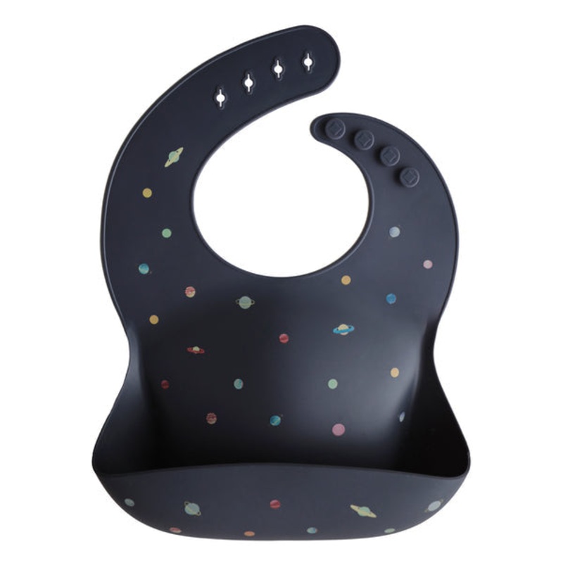 Mushie Silicone Baby Bib Planets