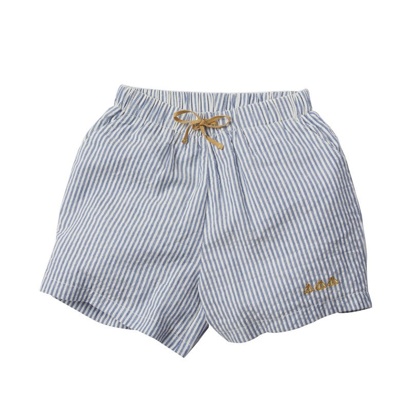 Bonheur du Jour Paris Boy Swim Suit Blue/Ecru