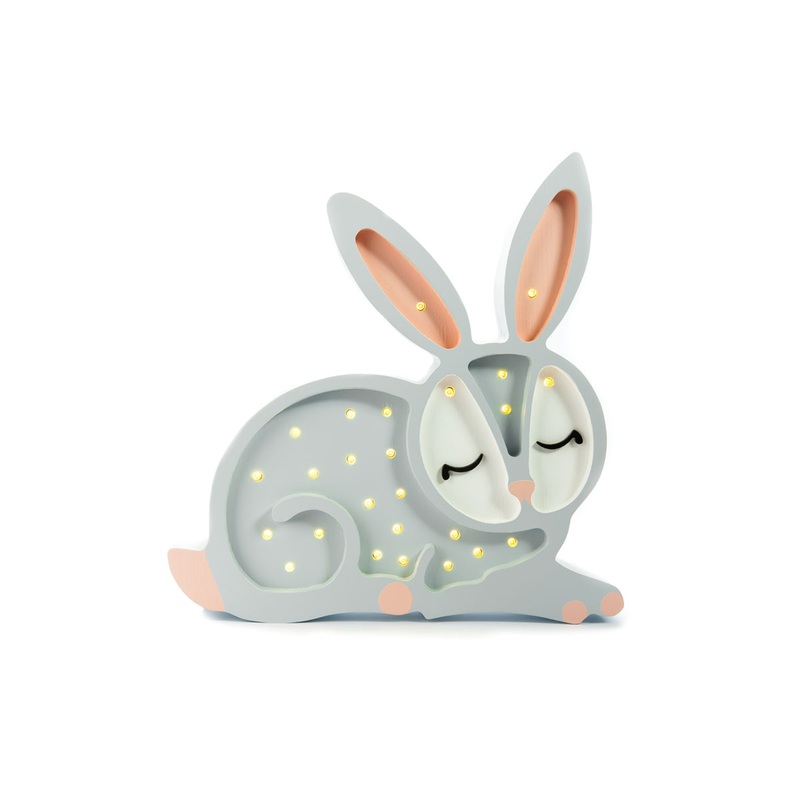 Little Lights Bunny Lamp - Light Grey (Pre-Order; Est. Delivery in 4-8 Weeks)