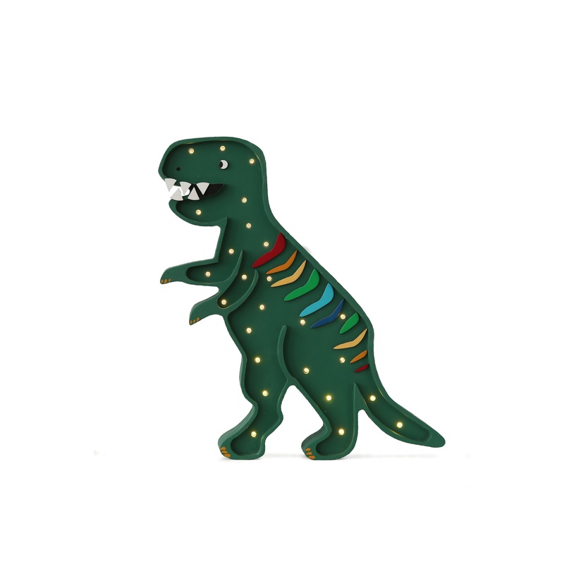 Little Lights Dino T-Rex Lamp - Rainbow Green