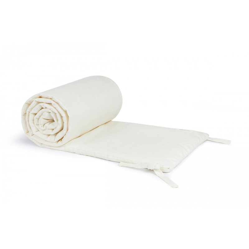 nobodinoz Lin Franais Cot Bumper Off White